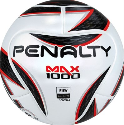 Мяч футзал. PENALTY FUTSAL MAX 1000 XXII, р.4, PU, FIFA Pro, термосш.,бел-кр-чер 01662
