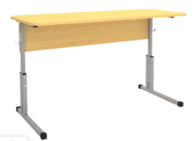 Стол ученический двухместный регулируемый по высоте , ЛДСП, ПВХ 2мм, толщина 16мм 02830260