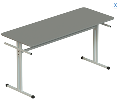 Стол обеденный зоны под скамью со столешницей ДСП / Химвлагостойкий пластик c4jVdTHNi0yM2QFGY45-C2