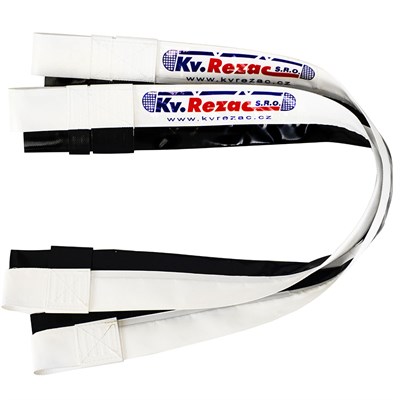 Карманы для антенн KV.REZAC для сеток классического волейбола, на липучках, цвет бело-черный 30898