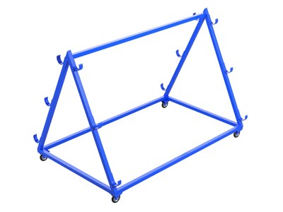 Тележка для хранения и перевозки волейбольных стоек spt0040015
