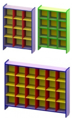 ШКАФ НАПОЛЬНЫЙ ДЛЯ ГОРШКОВ (размер ячейки 250*250*250) 8 00445