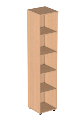 Шкаф для документов узкий открытый 402х414х1966 0283095516