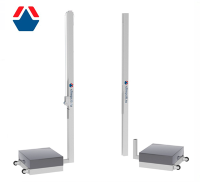 Стойки универсальные мобильные алюминиевые 80х80 с механической лебедкой ОС-06489