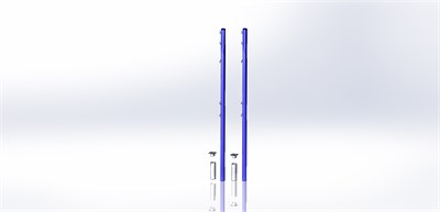 Стойки волейбольные со стаканами Круглые d76 ОС-08795