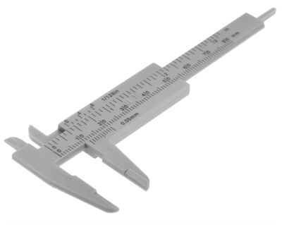 Штангенциркуль с глубинометром ЛОМ, цена деления 0.05 мм, пластиковый, 80 мм 02830962638
