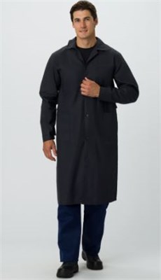 Халат мужской рабочий (тк.Бязь,145), черный 0280202