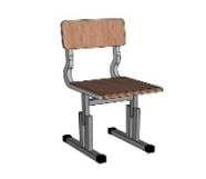 Стул ученический регулируемый по высоте Фанера 025843