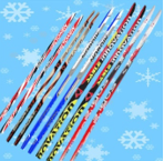 Пластиковые лыжи STC с насечкой (классический стиль катания) 01576 - фото 1431205