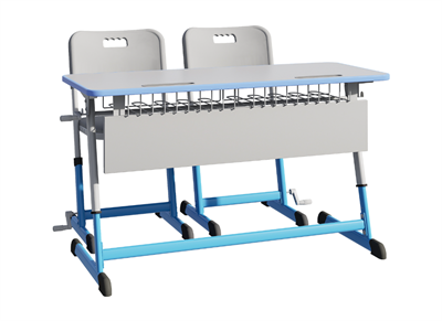 Парта NOMAD V двухместная регулируемая по высоте. с антивандальной  полиуретановой кромкой. zweg9WmPhuhnmhgHXjnTU2