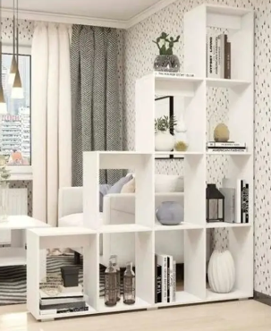 Стеллаж с полками Пеликан 160x203.6x296 см ЛДСП цвет белый 0283095874 - фото 1431220