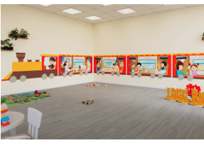 Развивающая настенная панель "Пассажирский поезд" 01931