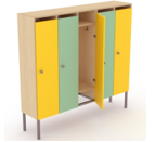 ШКАФ ДЛЯ ОДЕЖДЫ НА МЕТАЛЛОКАРКАСЕ С ПРУТЬЯМИ 2 00326