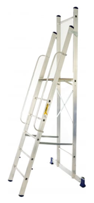 Профессиональная стремянка с помостом Алюмет 0280711