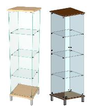 ВИТРИНА С 3-МЯ ПОЛКАМИ НИКА-1 0280501