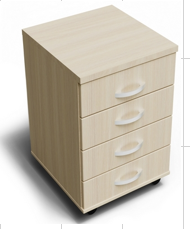 Тумба мобильная - 4 ящика 430х450х610 ZRHOWnjegMvKbEa5HpvY70