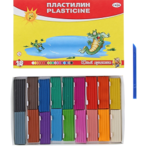 Пластилин 18 цветов 252 г, "Гамма" "Юный художник", со стеком 01297