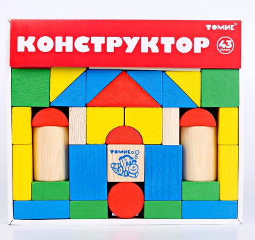 Конструктор «Цветной» 43 элемента 027259