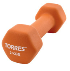 Гантель TORRES 2 кг (неопрен) 02462