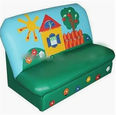 Дидактический диван диван с дидактическими элементами без подлокотников 0281083