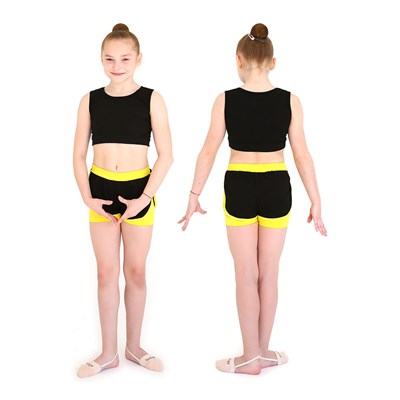 Шорты двойные гимнастические Indigo SM-346 33857