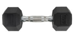 Гантель TORRES 4 кг (резина) 02469