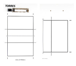 Тактическая доска для волейбола TORRES 02601