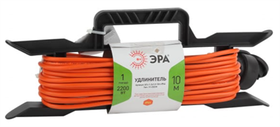 Силовой удлинитель ЭРА UFx-1-2x1.0-10m 0281473