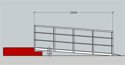 Стационарный пандус (индивидуальный) 0281304