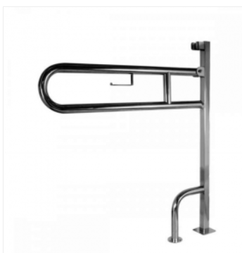 Поручень откидной на стойке нерж.сталь 026623