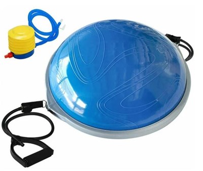 Полусфера BOSU ELITE v2 гимнастическая, 63см, (синий) в комплекте с ножным насосом 0281250 - фото 1433120