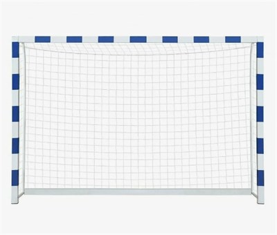 Сетка мини-футбольная/гандбольная, ячейка 40*40 мм, диаметр 2.2 мм (для ворот 2.00м*3.00м), цвет - зеленый, безузловая 0283096600178