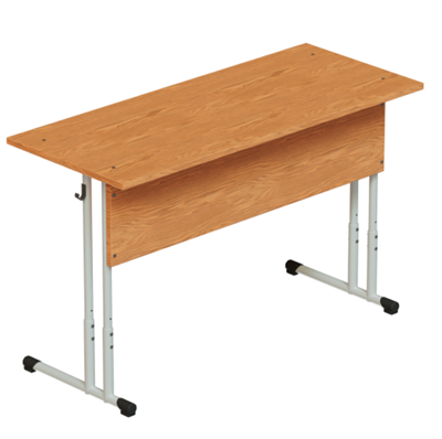 Стол ученический двухместный регулируемый на круглой трубе ЛДСП nerc6ztlgiATreRju-2GA2