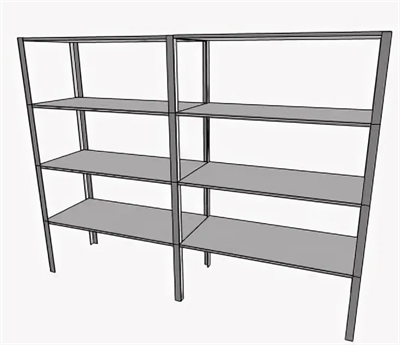 Стеллаж 1600х600х2000-Н, из 2-х секций, yfv40tC7hvBYV-qeBHOFj3