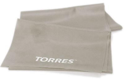 Эспандер TORRES латексная лента длина 120 см, шир.15 см, сопротивление 14 кг., серый 0281262