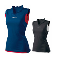 Майка волейбольная жен. MACRON Xenon, 92% полиэстер, 8% эластан, темно-синий 01735 - фото 1433453