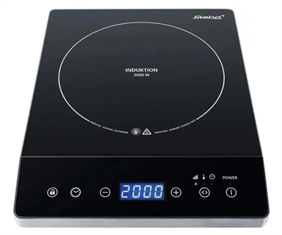 Плита Индукционная Steba IK 75 черный/серебристый стеклокерамика (настольная) 0283094939