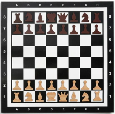 Время игры Демонстрационные шахматы 60 х 60 см "Время игры" на магнитной доске, 32 шт. 0282265