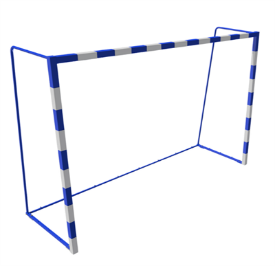 ВОРОТА ДЛЯ ГАНДБОЛА И МИНИФУТБОЛА (3,0Х2,0Х1,0М ПРОФ.ТРУБА 60Х60ММ) СВОБОДНОСТОЯЩИЕ С РАЗМЕТКОЙ 027582