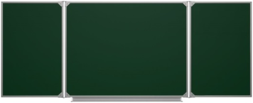 Трёхэлементная магнитная полимерная школьная доска 3000х1000 (меловая) 02829492
