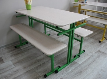 Стол обеденный зоны под скамью со столешницей МДФ 1200х600 0283095027