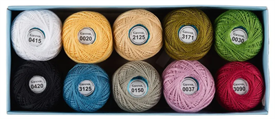 Пряжа "Gamma" Ирис ассорти 100% хлопок 10 х 10 г 82 м 3 м №22 0283095194