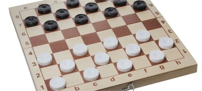 Настольная классическая игра для детей и взрослых "Шашки обиходные" пластиковые фишки в деревянной коробке (поле 29x29, для подростков, парные, для всей семьи, для пар, для двоих) Десятое королевство zvxKOYVmikunYQOSnOg-E0