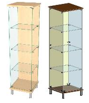 ВИТРИНА С 3-МЯ ПОЛКАМИ НИКА-3 0280502