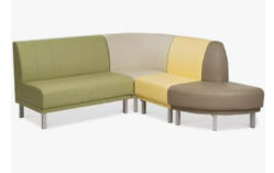 Секция угловая внешняя - коричневая 740х740х860 0283095887