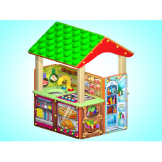 Кухня двухсторонняя с крышей 02830354