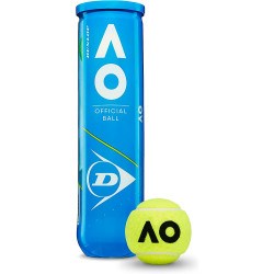 Мяч теннисный DUNLOP Australian Open, одобр.ITF,фетр,нат.резина,. уп.4 шт, желтый 026456