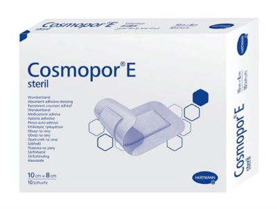 Повязки пластырного типа стерильные cosmopor e steril/космопор е стерил 10х8 см 10 шт. 0283095847