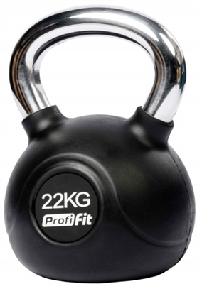 Гиря обрезиненная с хромированной ручкой 22 кг 02126