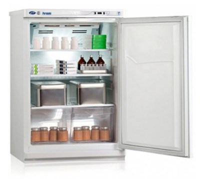 Холодильник фармацевтический V=140л, ХФ-140 (+2...+14, 600х610х910 мм) с мет.дверью и замком 0282288